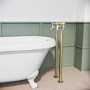 Gold Freestanding Bath Mixer Tap - Helston
