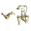 Gold Bath Shower and Basin Tap Pack - Helston