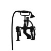 Black Freestanding Bath Shower Mixer Tap - Helston
