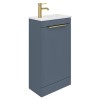 460mm Blue Freestanding Cloakroom Vanity Unit with Basin - Sion