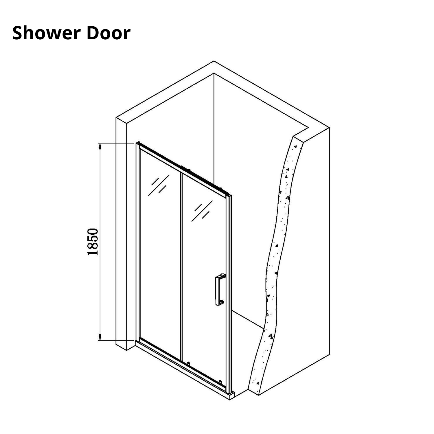 1000x900mm Rectangular Sliding Shower Enclosure Lyra Better Bathrooms