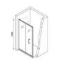Chrome 4mm Glass Square Bi-Fold Shower Enclosure 800mm - Lyra