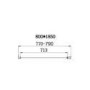 Chrome 4mm Glass Square Bi-Fold Shower Enclosure 800mm - Lyra