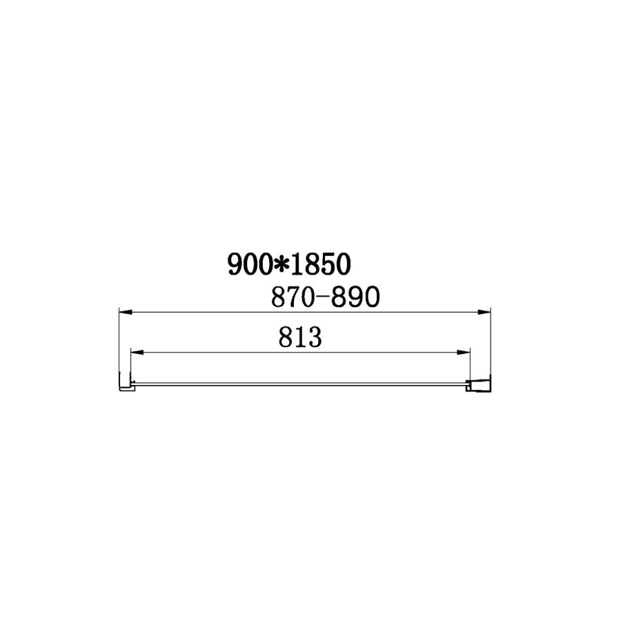 800x900mm Rectangular Bi-Fold Shower Enclosure - Lyra