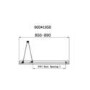 Chrome 4mm Glass Square Bi-Fold Shower Enclosure 900mm - Lyra