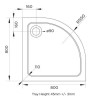 800mm Quadrant Chrome Shower Enclosure Suite with Toilet &amp; Basin - Carina