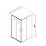 Chrome 6mm Glass Square Corner Entry Shower Enclosure with Shower Tray 900mm - Carina