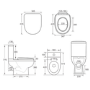 900 x 760mm Right Hand Offset Quadrant Shower Enclosure Suite with Toilet & Basin - Carina