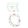 900 x 760mm Right Hand Offset Quadrant Shower Enclosure Suite with Toilet &amp; Basin - Carina
