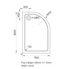 900 x 760mm Right Hand Offset Quadrant Shower Enclosure Suite with Toilet &amp; Basin - Carina
