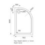 900 x 760mm Right Hand Offset Quadrant Shower Enclosure Suite with Toilet & Basin - Carina