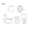 900 x 760mm Left Hand Offset Quadrant Shower Enclosure Suite with Toilet &amp; Basin - Carina