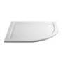 Chrome 6mm Glass Right Hand Offset Quadrant Shower Enclosure with Shower Tray 1200x800mm - Carina