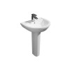 1200 x 800mm Right Hand Offset Quadrant Shower Enclosure Suite with Toilet &amp; Basin - Carina