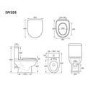 1200 x 800mm Left Hand Offset Quadrant Shower Enclosure Suite with Toilet & Basin - Carina