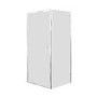 900mm Chrome 6mm Glass Square Hinged Shower Enclosure - Carina