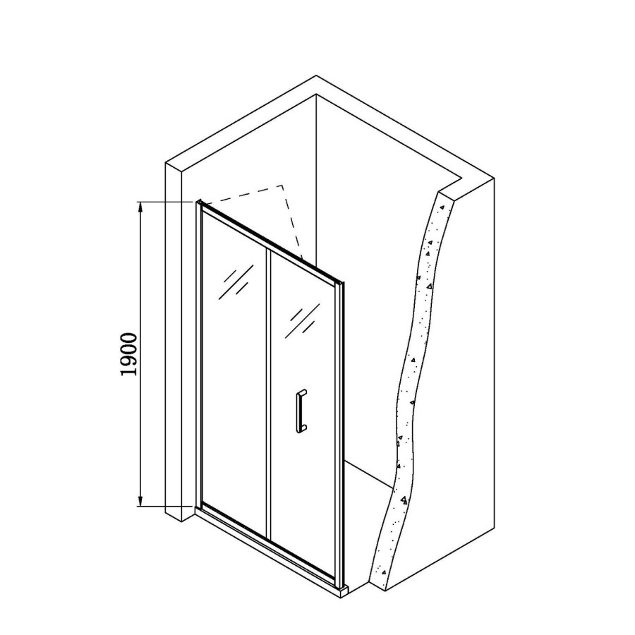 760mm Square Bi Fold Shower Enclosure with Shower Tray - Carina