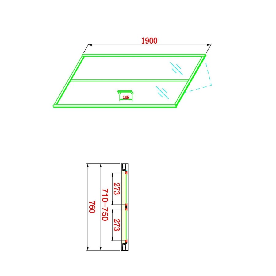 760mm Square Bi Fold Shower Enclosure with Shower Tray - Carina