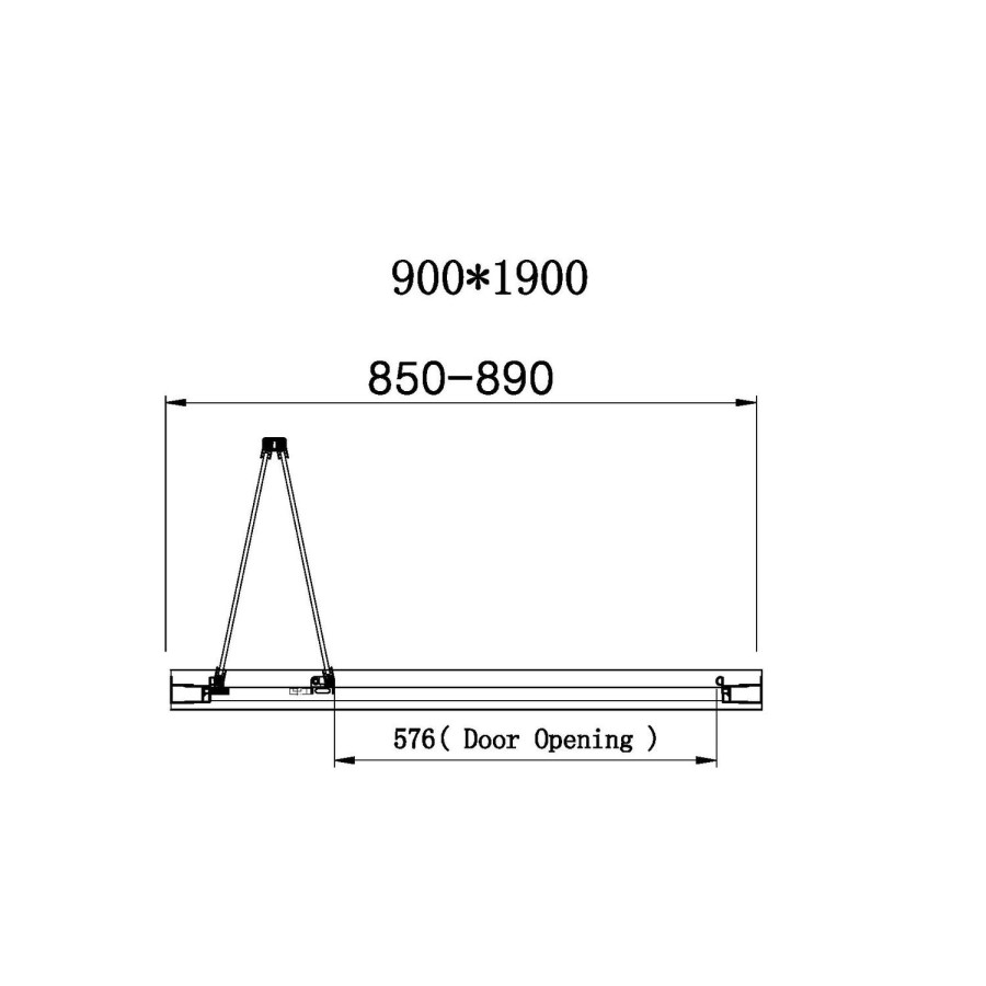 900mm Square Bi Fold Shower Enclosure with Shower Tray - Carina