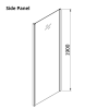 1000 x 700mm Rectangular Shower Enclosure with Shower Tray - Carina