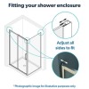 1000 x 900mm Rectangular Sliding Door Enclosure with Tray - Carina