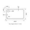 1000 x 700mm Rectangular Shower Enclosure with Shower Tray - Carina