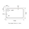 1000 x 900mm Rectangular Sliding Door Enclosure with Tray - Carina