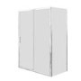 1200x800mm Chrome 6mm Glass Rectangular Sliding Shower Enclosure with Shower Tray - Carina