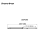 Grade A1 - 1400x700mm Rectangular Sliding Shower Enclosure - Carina