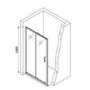 Chrome 6mm Glass Sliding Shower Door 1650-1690mm - Carina