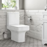 Open Back Close Coupled Toilet with Soft Close Seat - Ashford Open Back Close Coupled Toilet with Soft Close Seat - Ashford
