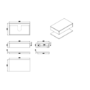 800mm Black Wall Hung Countertop Vanity Unit with Black Square Basin and Shelf - Lugo