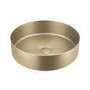 800mm Green Wall Hung Countertop Vanity Unit with Brass Basin and Shelf - Lugo
