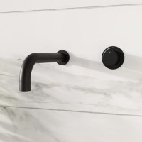 Black Bath Filler Spout Mixer Shower Set - Arissa