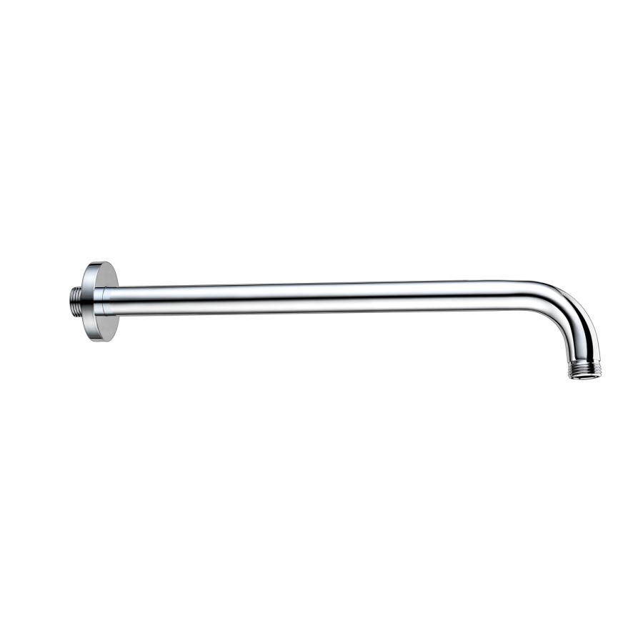 Chrome 2 Outlet Shower With Wall Mounted 250mm Shower Head and Bath Spout - Zana