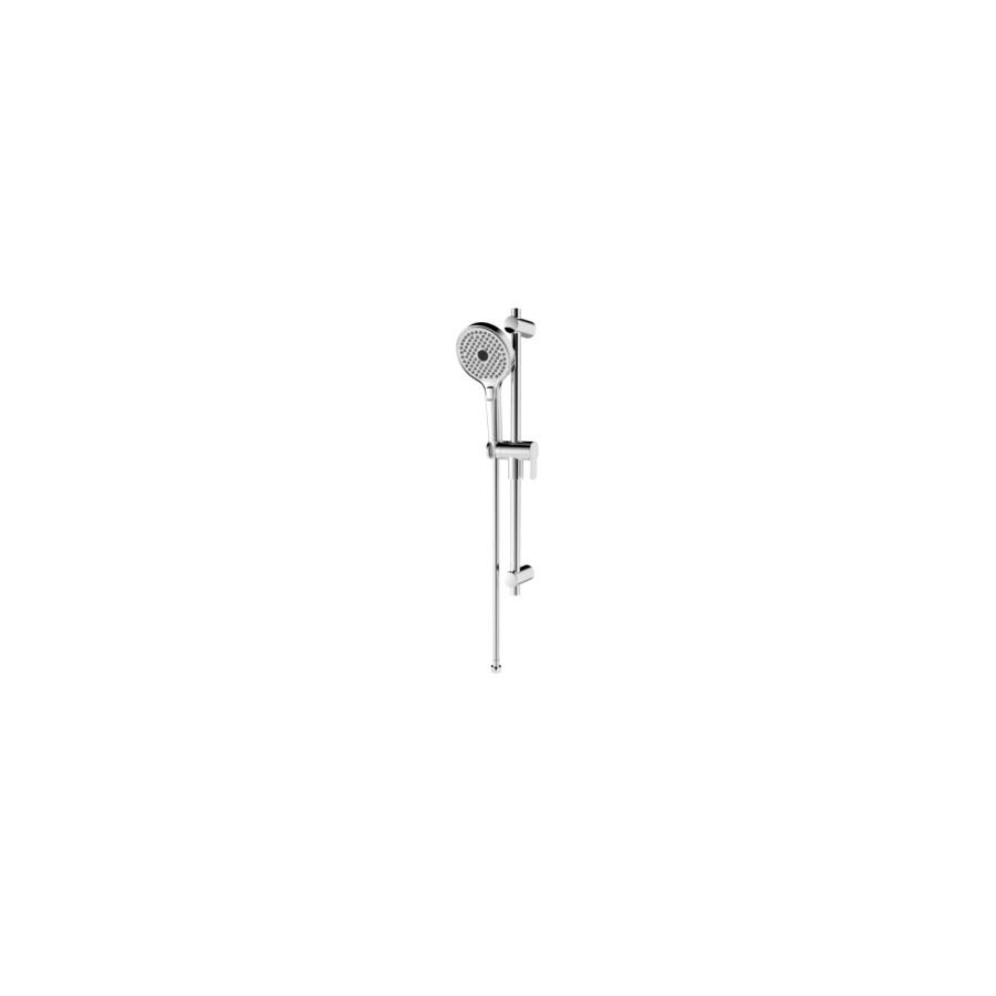 Grade A1 - Chrome Push Button Concealed Mixer Shower with Round Head - Vance