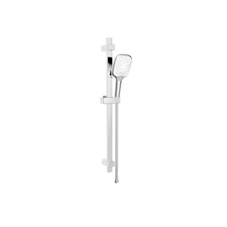 Chrome Push Button Concealed Mixer Shower with Round Head - Vance