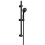 Black 2 Outlet  Wall Mounted Thermostatic Mixer Shower Set with Hand Shower - Vance