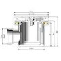 1200x800mm Black Slate Effect Rectangular Shower Tray with Shower Waste - Aqualavo