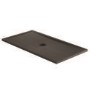 1200x800mm Black Slate Effect Rectangular Shower Tray with Shower Waste - Aqualavo