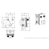 GRADE A1 - Brushed Gold Push Button 2 Function Shower Valve - Vance