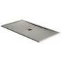 1000x800mm Grey Slate Rectangular Shower Tray with Shower Waste - Aqualavo