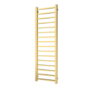 Brass Towel Radiator 1600 x 500mm with Pipe Kit and Straight Valves - Sonoran