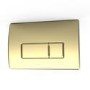Concealed Cistern 820mm Wall Hung Toilet Frame with Pneumatic Flush Plate in Brushed Brass - Elira