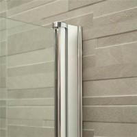 1700mm Verona Right Hand Shower Bath and Hinged Screen Without Panel