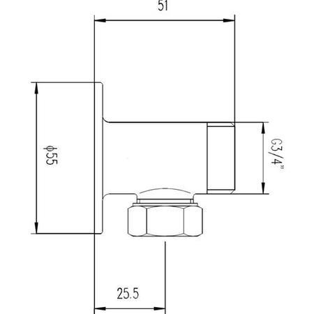 Backplate Elbow Unions