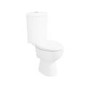 Close Coupled Corner Toilet with Soft Close Seat - Laos