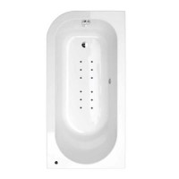 1600 Micro Luxury Right Handed Air Spa Shower Bath With Straight Bath Screen-BetaCast UPGRADE