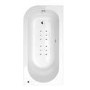 1600 Micro Luxury Right Handed Air Spa Shower Bath With Straight Bath Screen-BetaCast UPGRADE