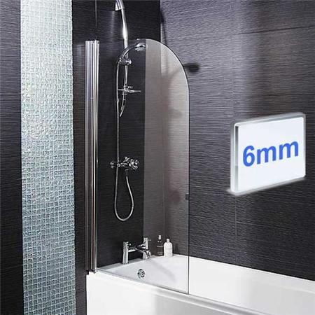 1600 Micro Luxury Right Handed Hydrotherapy Shower Bath With Straight Bath Screen-Standard Bath